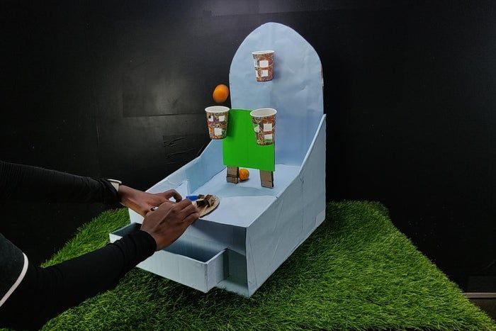 用纸箱和塑料杯动手做趣味游戏装置，低成本又好玩-第25张图片-趣作屋