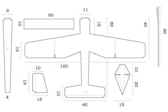 手工制作迷你滑翔机教程，锻炼手部灵活度-第3张图片-趣作屋