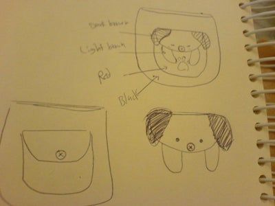 手缝可爱小狗造型拉链包教程-第7张图片-趣作屋