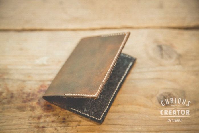 简单极简皮革羊毛钱包DIY教程-第14张图片-趣作屋