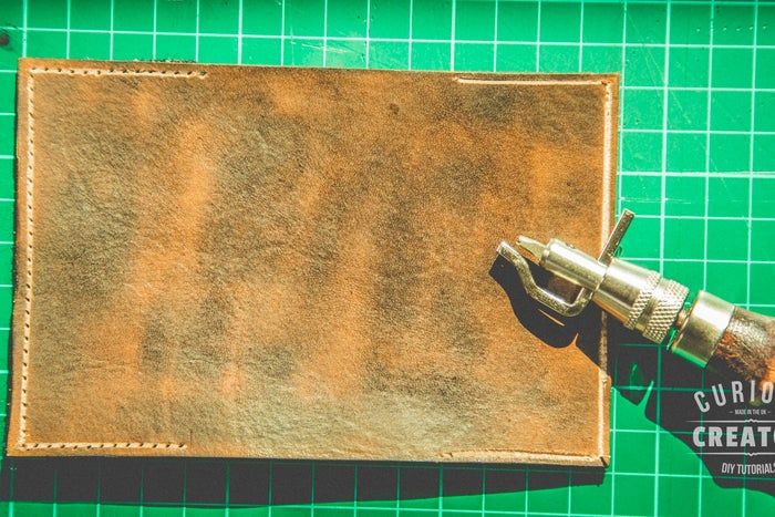 简单极简皮革羊毛钱包DIY教程-第8张图片-趣作屋