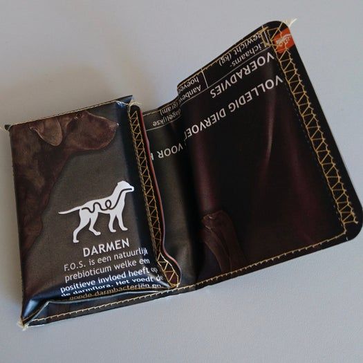 用狗粮袋制作超酷环保钱包教程-第1张图片-趣作屋