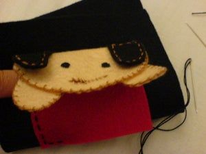 手缝可爱小狗造型拉链包教程-第14张图片-趣作屋