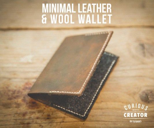 简单极简皮革羊毛钱包DIY教程-第2张图片-趣作屋