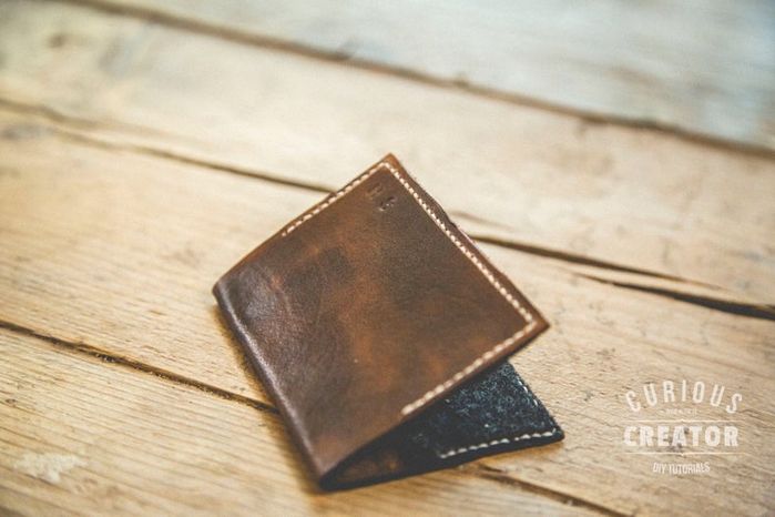 简单极简皮革羊毛钱包DIY教程-第13张图片-趣作屋