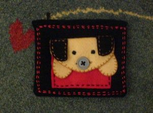 手缝可爱小狗造型拉链包教程-第2张图片-趣作屋